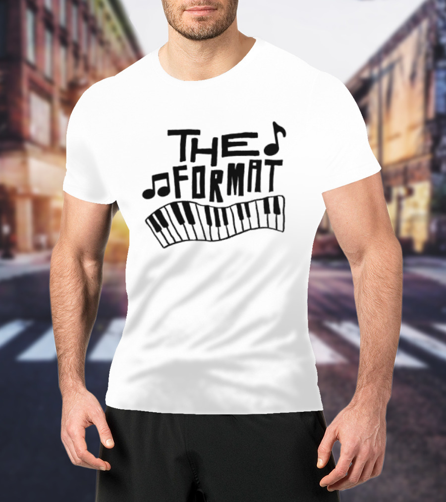 The Format Piano Music Notes Ringer T-Shirt