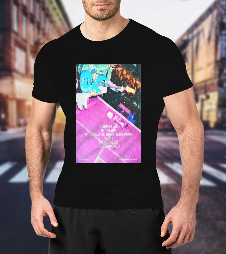 Turnstile Tampa England Brothers Park September 19 2026 Hatebreed Cold World Florida T-Shirt