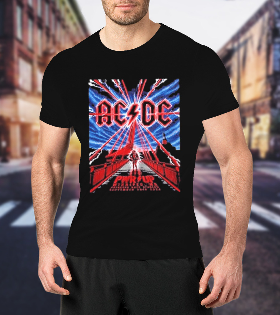 ACDC PWR UP Tour September 20 2026 Princess Auto Stadium Winnipeg MB Event T-Shirt