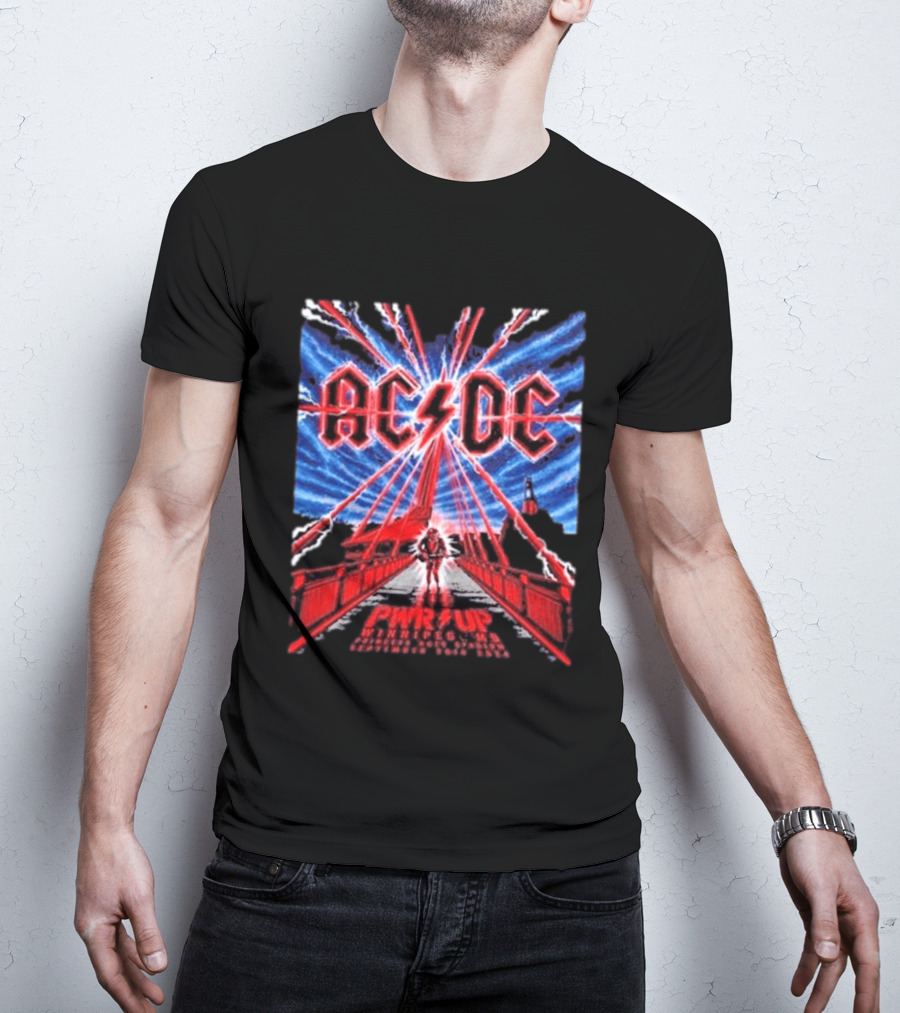 ACDC PWR UP Tour September 20 2026 Princess Auto Stadium Winnipeg MB Event T-Shirt