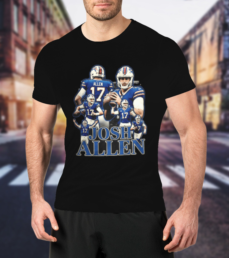 Josh Allen Buffalo Bills Multiple Poses 17 Football T-Shirt