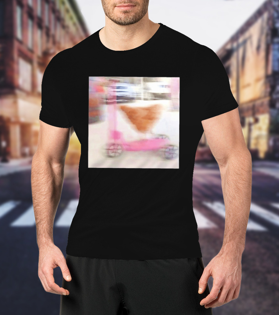 Chicken Riding Pink Scooter T-Shirt