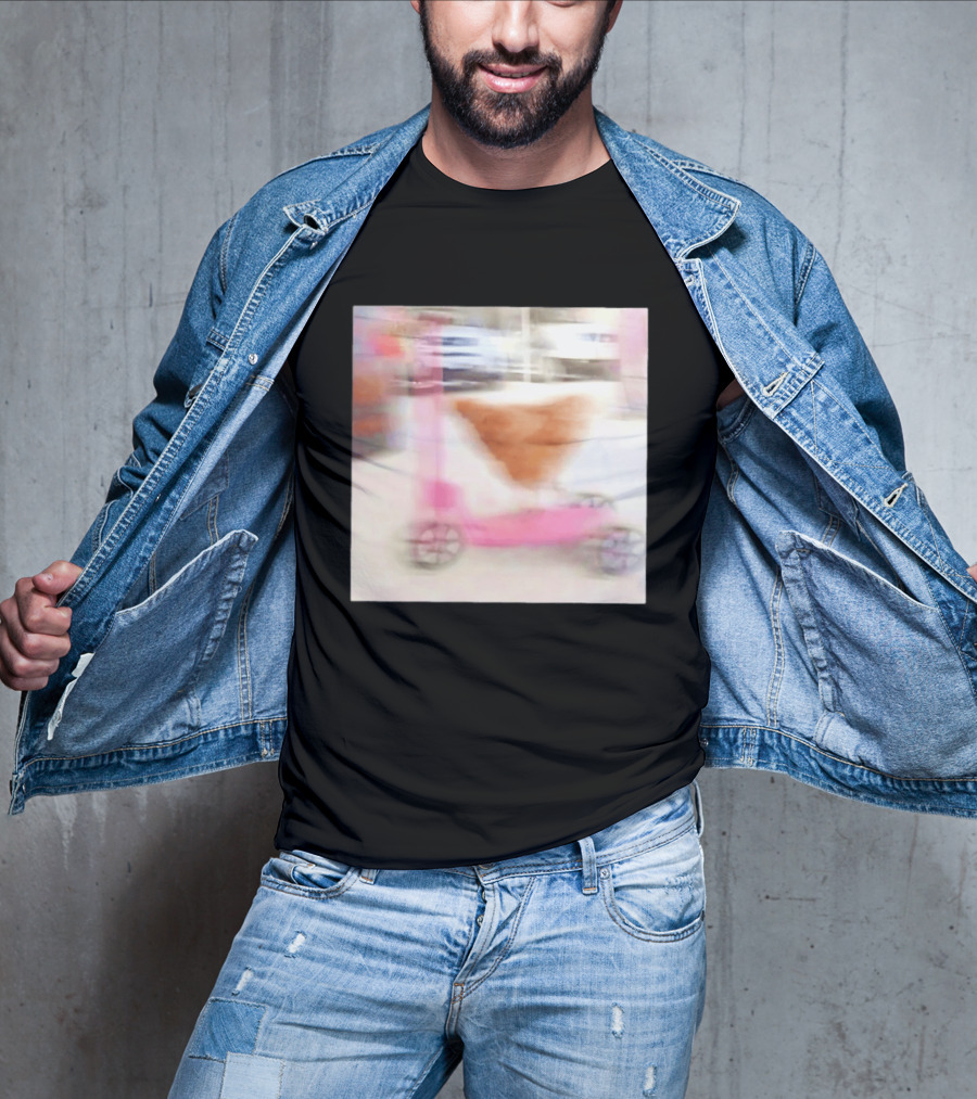 Chicken Riding Pink Scooter T-Shirt