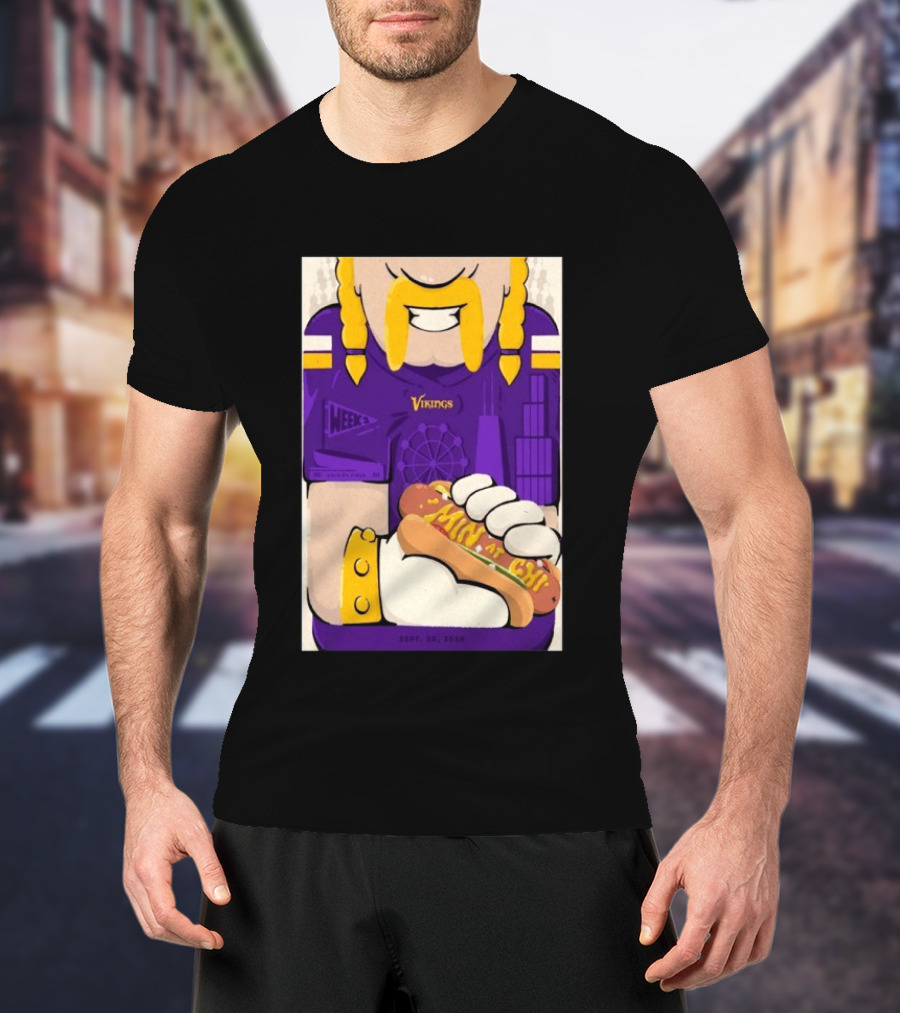 Minnesota Vikings Vs Chicago Bears September 20 2026 Soldier Field Chicago Illinois NFL Week 3 Event T-Shirt