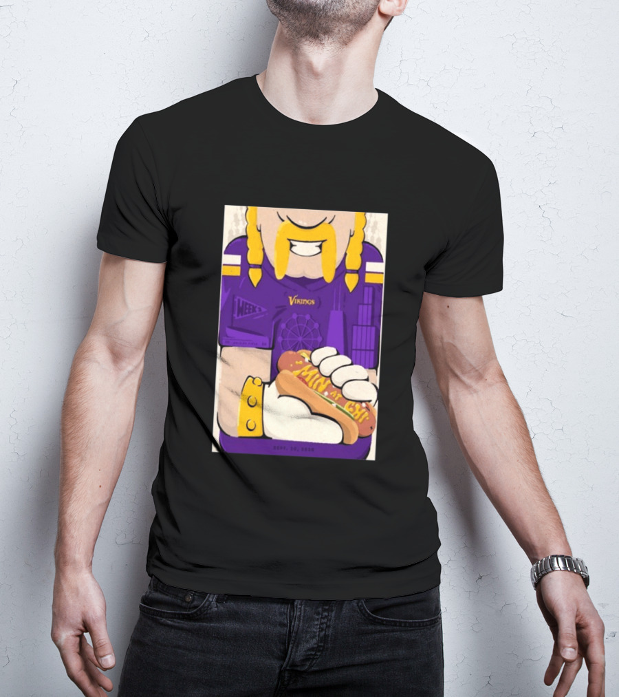 Minnesota Vikings Vs Chicago Bears September 20 2026 Soldier Field Chicago Illinois NFL Week 3 Event T-Shirt