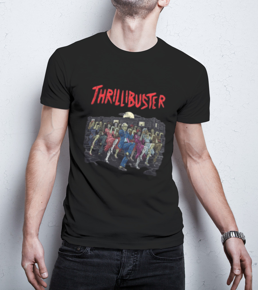 Thrillibuster Zombies Dancing With Man Suit T-Shirt