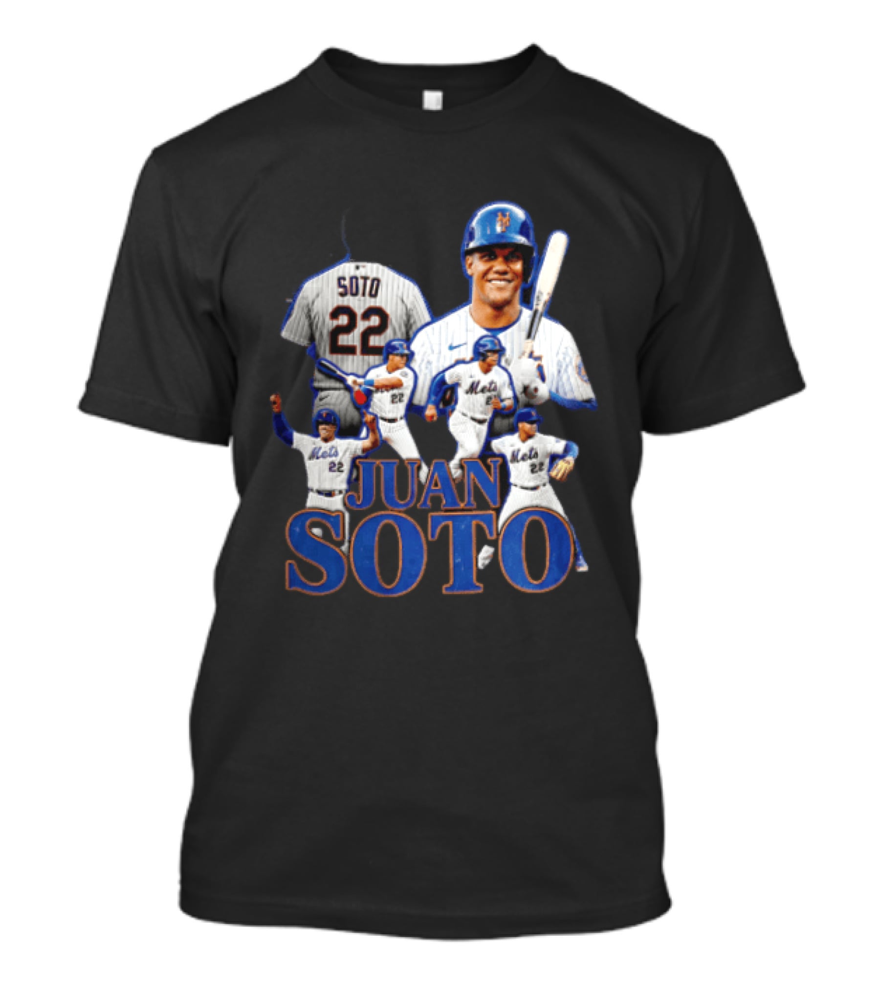 New York Mets Juan Soto 22 Baseball Player Collage T-Shirt