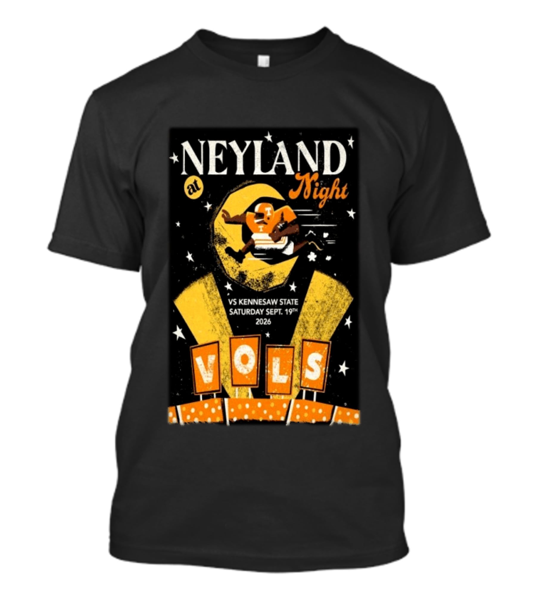 Neyland At Night Vols Vs Kennesaw State September 19 2026 Football Knoxville T-Shirt