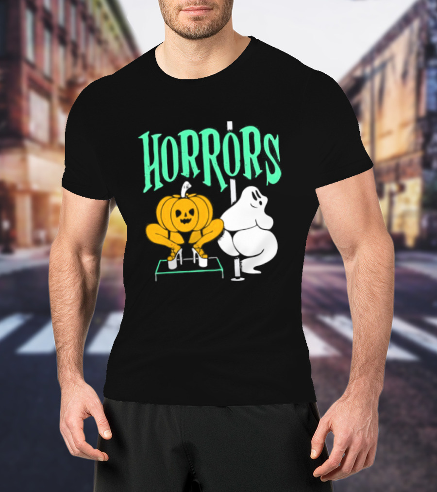 Horrors Halloween Meme Creepy Pumpkin Toilet Humor T-Shirt