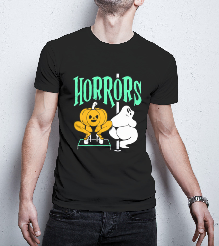 Horrors Halloween Meme Creepy Pumpkin Toilet Humor T-Shirt