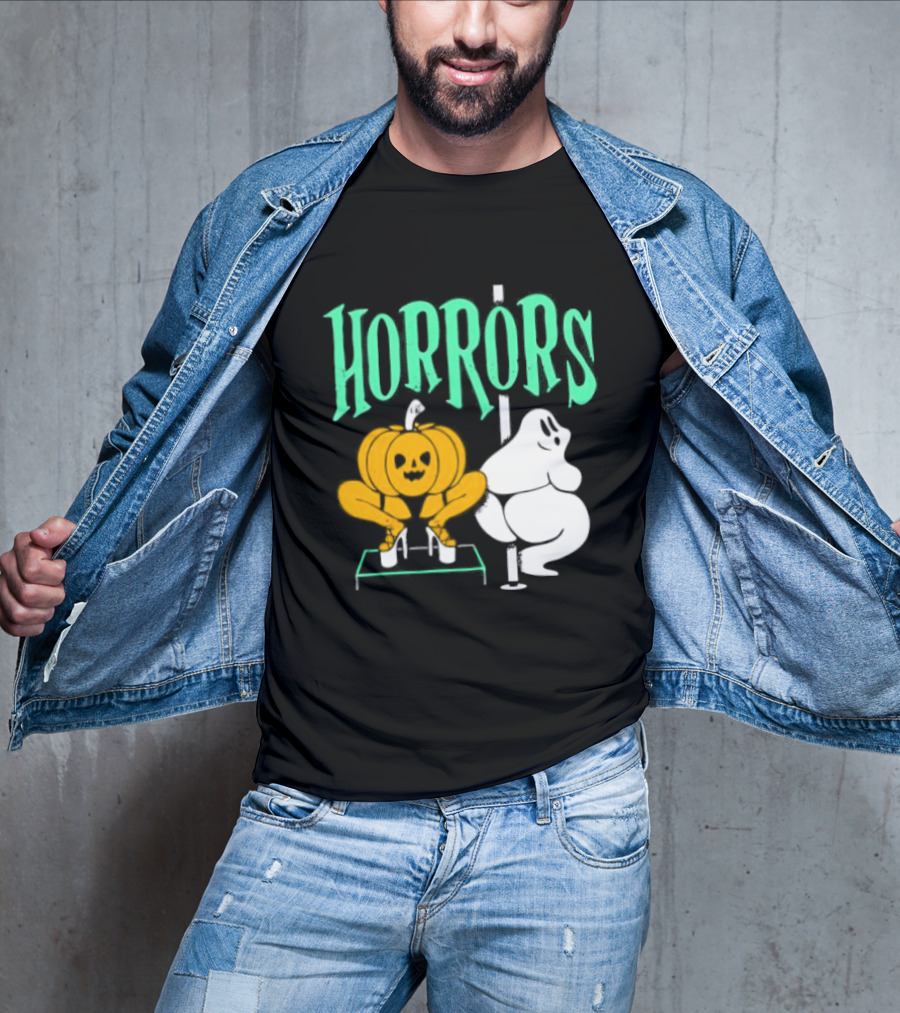 Horrors Halloween Meme Creepy Pumpkin Toilet Humor T-Shirt
