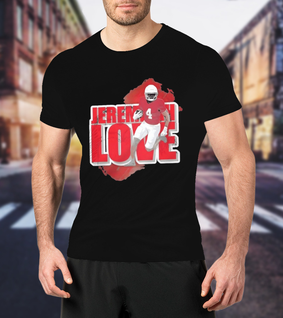 Jeremiyah Love Arizona Cardinals Football Number 4 Player T-Shirt