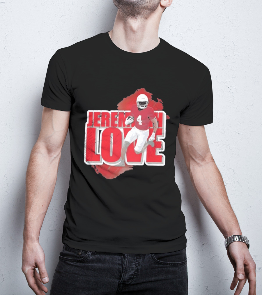 Jeremiyah Love Arizona Cardinals Football Number 4 Player T-Shirt
