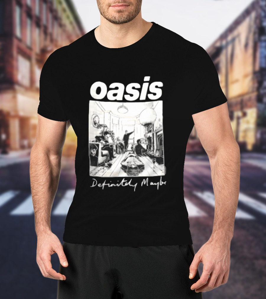 Oasis Definitely Maybe Living Room Scene T-Shirt