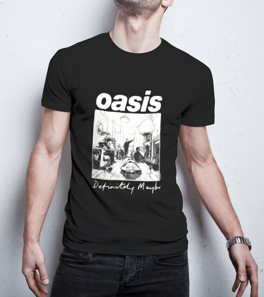Oasis Definitely Maybe Living Room Scene T-Shirt