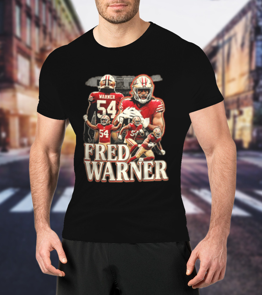 Fred Warner San Francisco 49ers Linebacker Action Poses T-Shirt