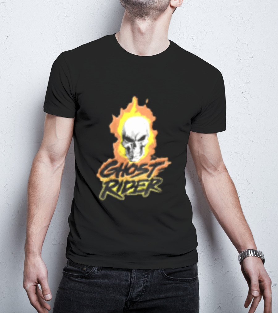 Marvel Ghost Rider Flaming Skull T-Shirt