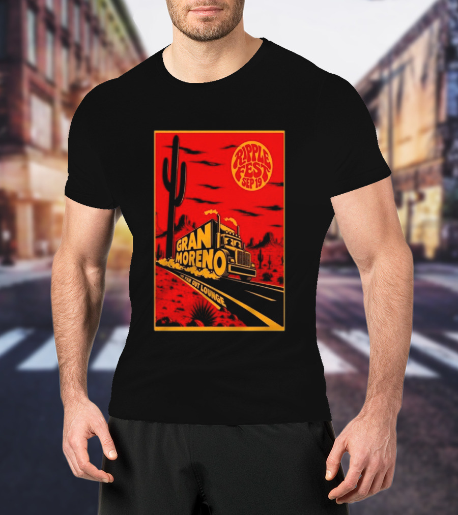 Gran Moreno Ripplefest Texas The Far Out Lounge September 19 2026 T-Shirt