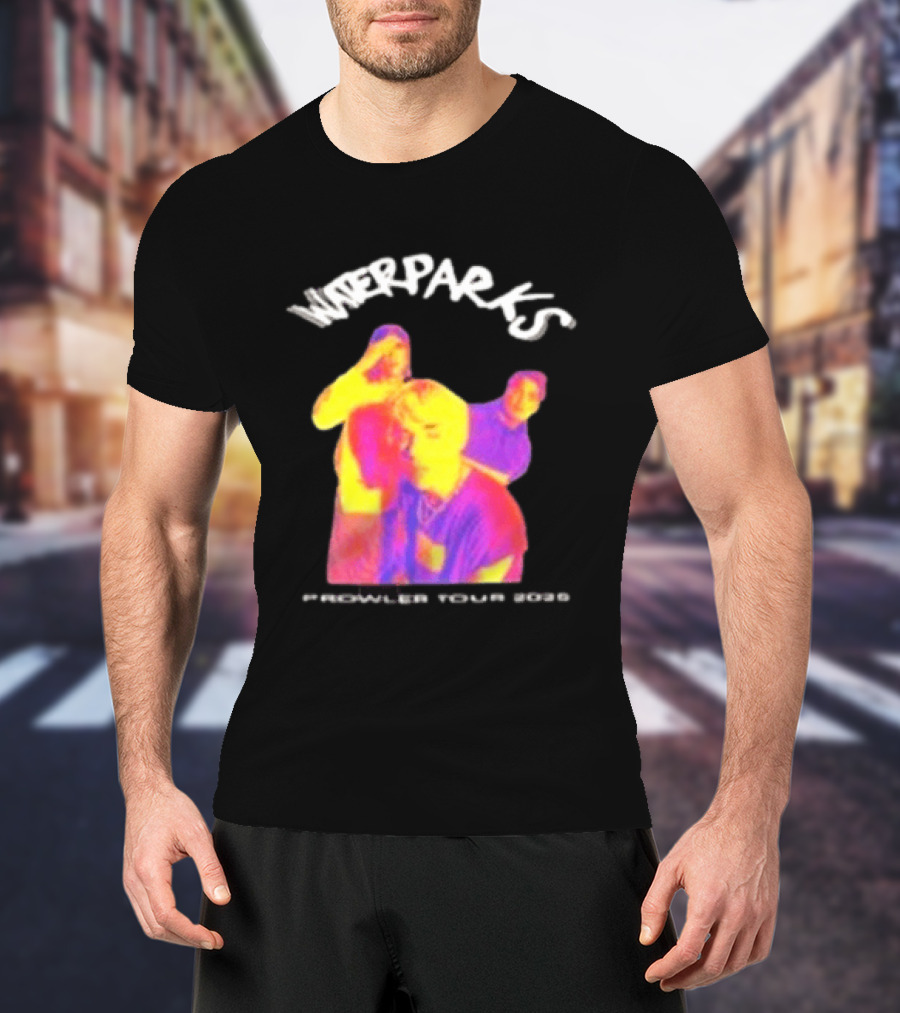 Waterparks Infrared Prowler Tour 2025 Crystallized Oceans Songs T-Shirt