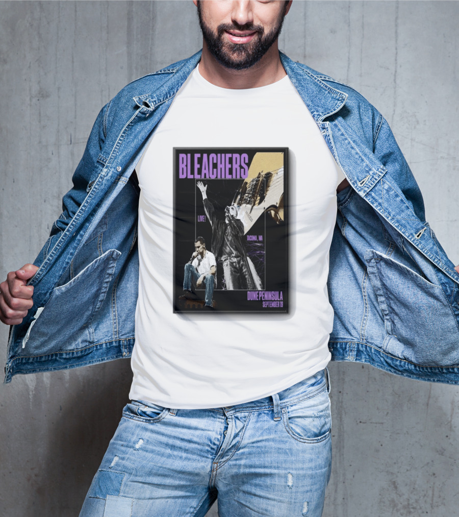 Bleachers Live Tacoma WA Dune Peninsula September 19 T-Shirt