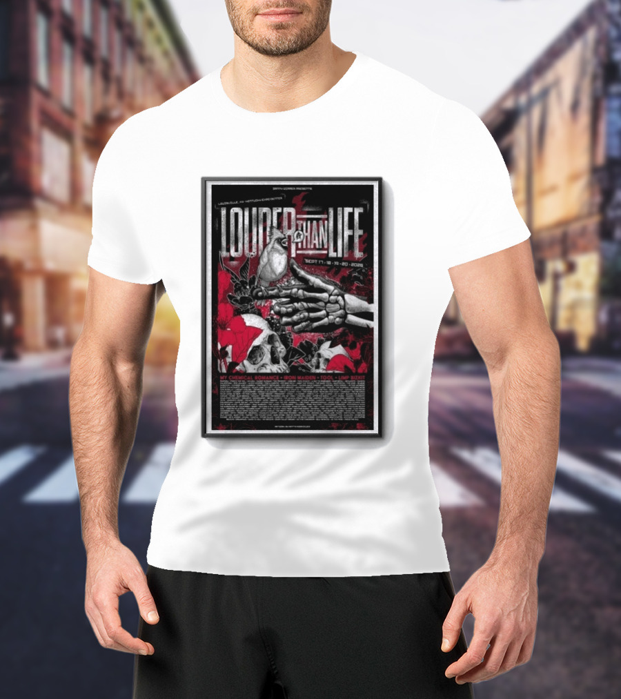 Louder Than Life Festival 2026 My Chemical Romance Iron Maiden Tool Limp Bizkit T-Shirt