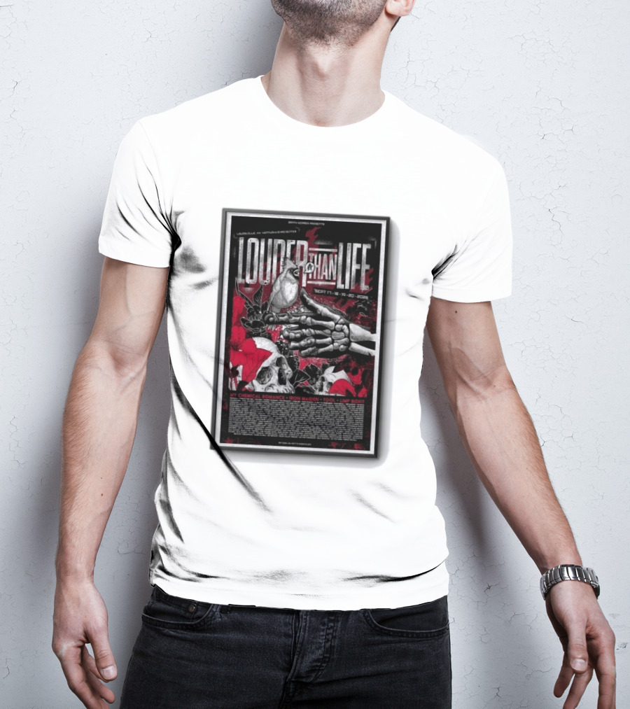 Louder Than Life Festival 2026 My Chemical Romance Iron Maiden Tool Limp Bizkit T-Shirt