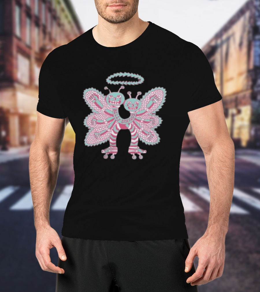 Billy Strings Twin Butterflies Roller Skates Halo T-Shirt