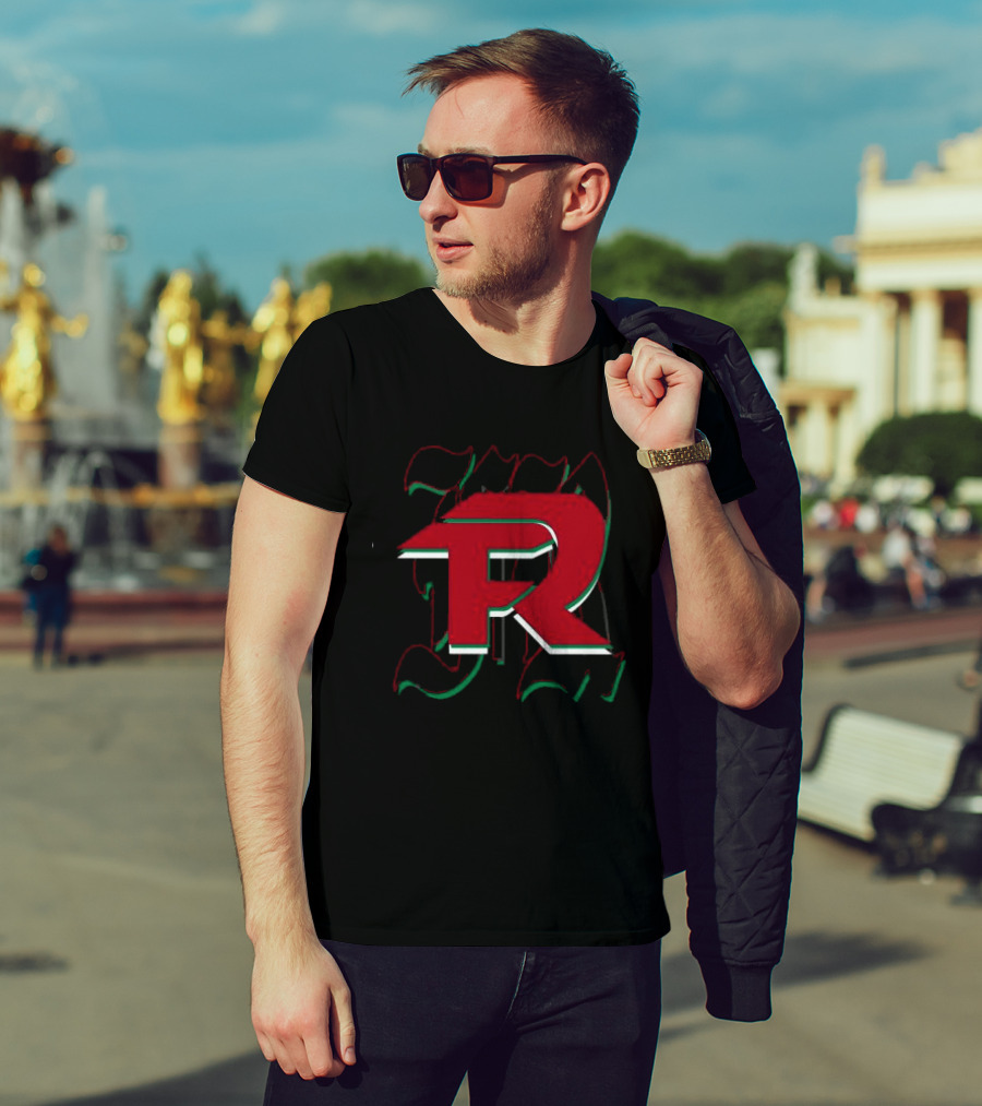 Fuerza Regida En Vivo Black FR Red And Green Mexican Flag T-Shirt