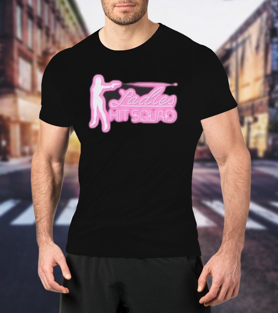 Corteiz Store Ladies Hit Squad Baby Silhouette Pink Neon T-Shirt