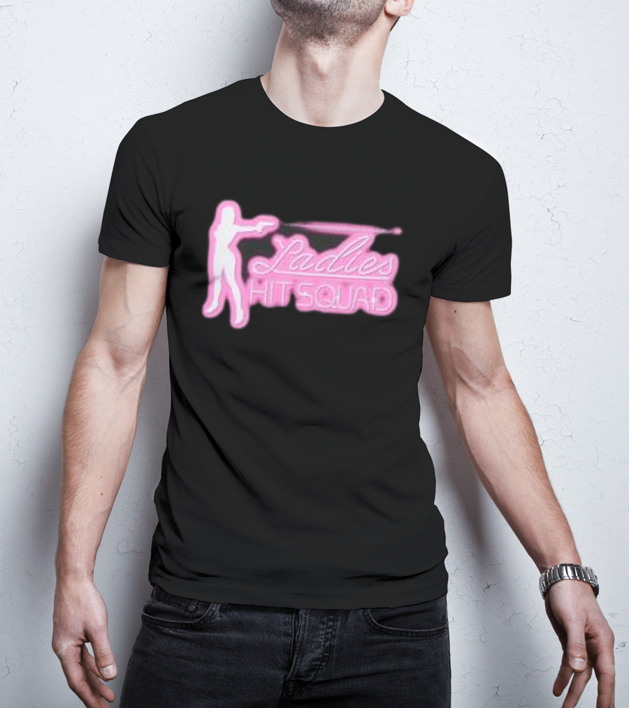 Corteiz Store Ladies Hit Squad Baby Silhouette Pink Neon T-Shirt