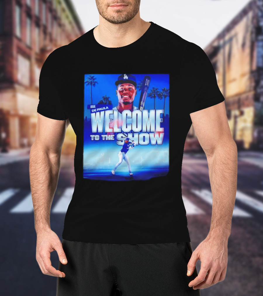Josue De Paula Welcome To The Show Los Angeles Dodgers T-Shirt