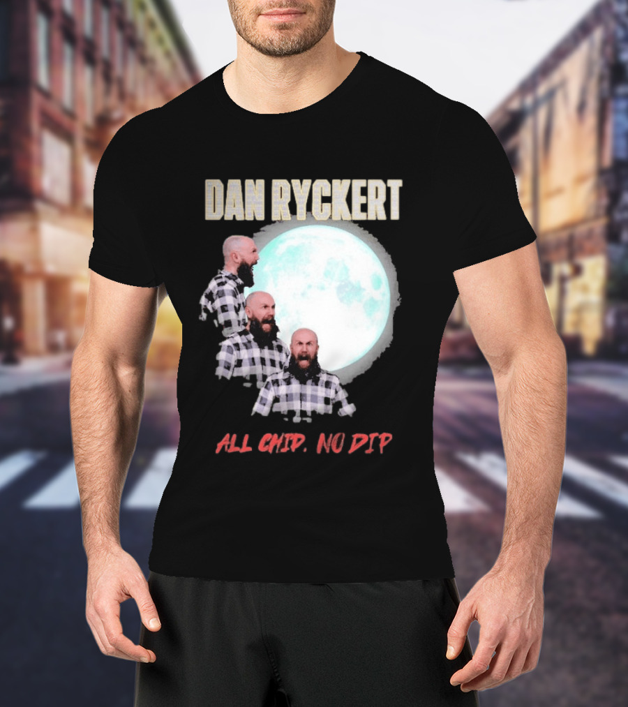 Dan Ryckert All Chip No Dip Plaid Moon Expression Series T-Shirt