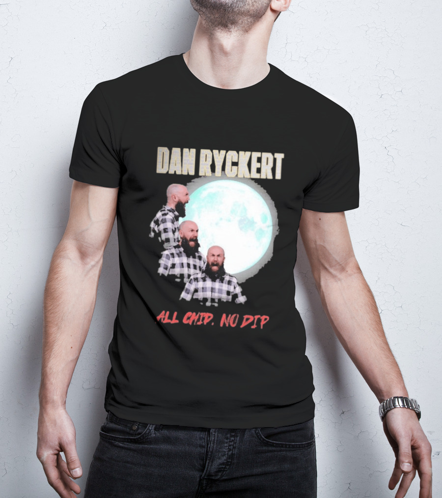 Dan Ryckert All Chip No Dip Plaid Moon Expression Series T-Shirt
