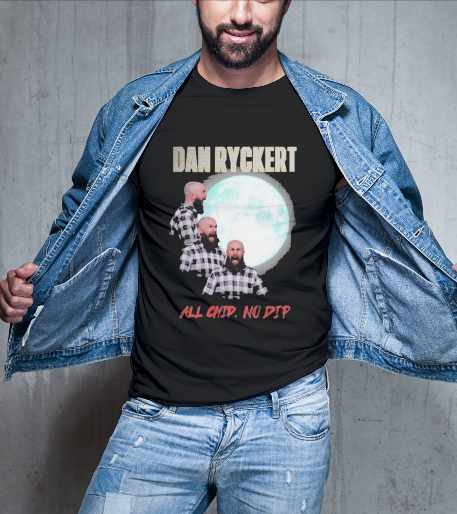 Dan Ryckert All Chip No Dip Plaid Moon Expression Series T-Shirt