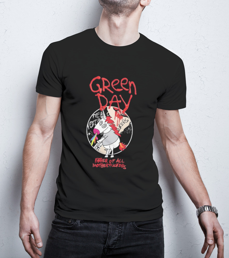 Green Day Father Of All Motherfuckers Unicorn Rainbow Cupcake T-Shirt
