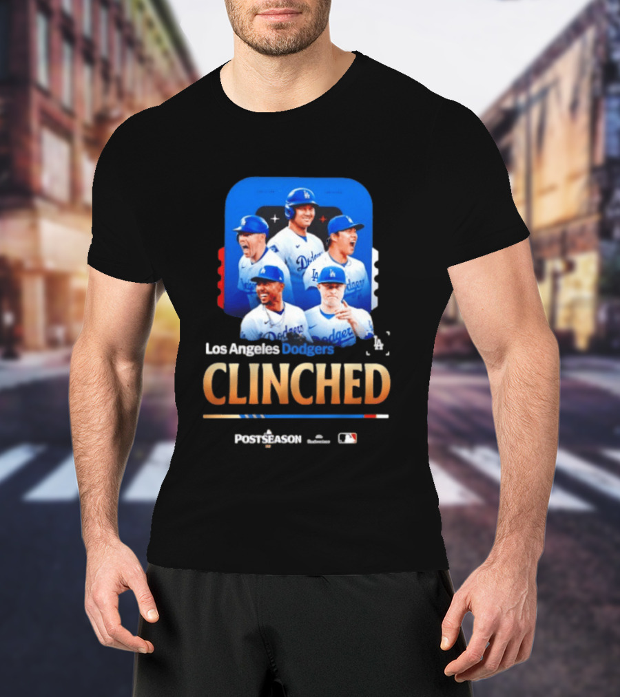 Los Angeles Dodgers Clinched 2026 MLB Postseason Celebration T-Shirt