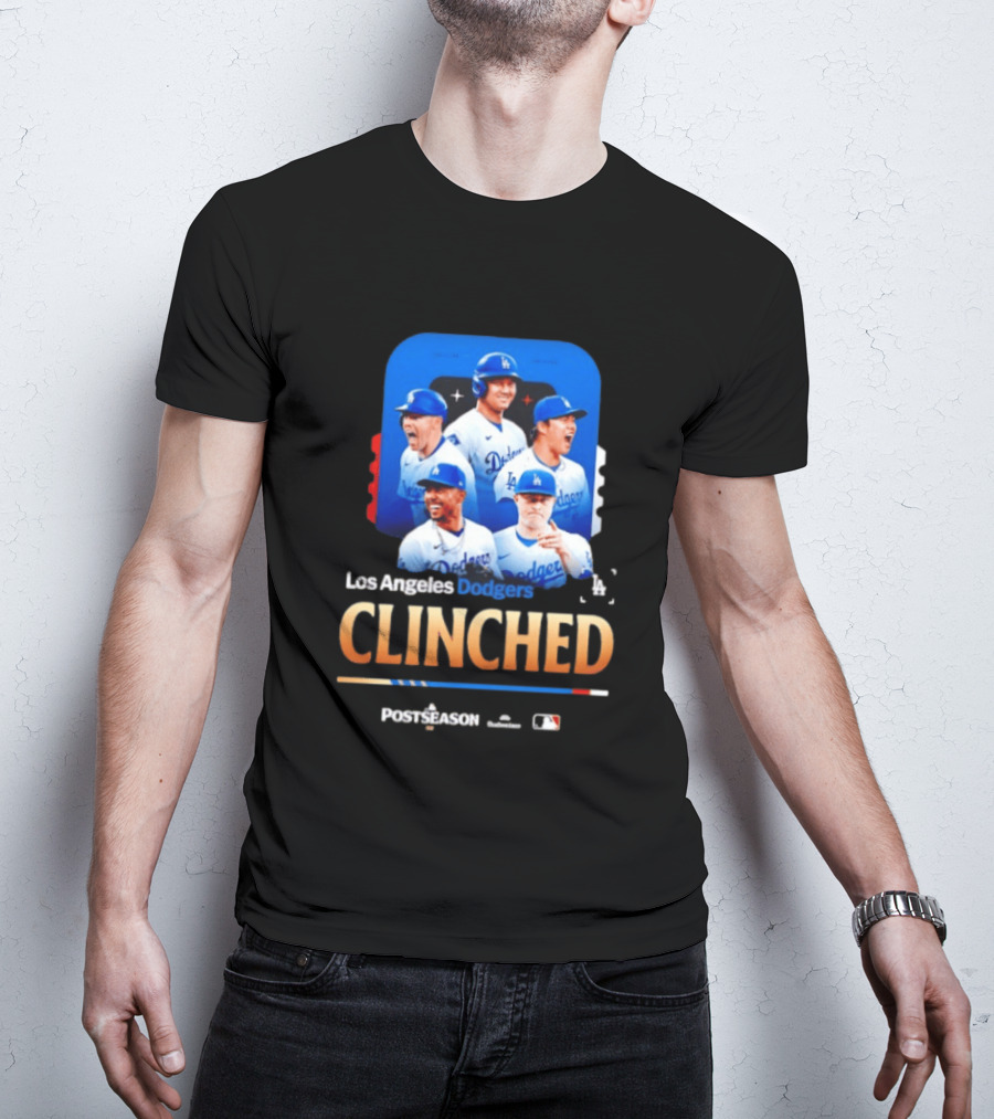 Los Angeles Dodgers Clinched 2026 MLB Postseason Celebration T-Shirt
