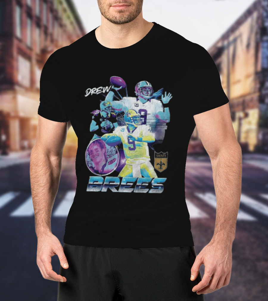 Drew Brees New Orleans Saints Pro Football Hall Of Fame 2026 Collage Saints T-Shirt