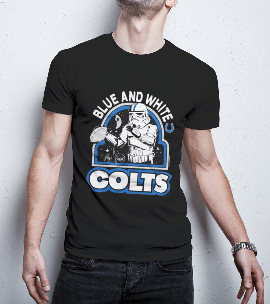 Blue And White Colts Star Wars Stormtroopers T-Shirt