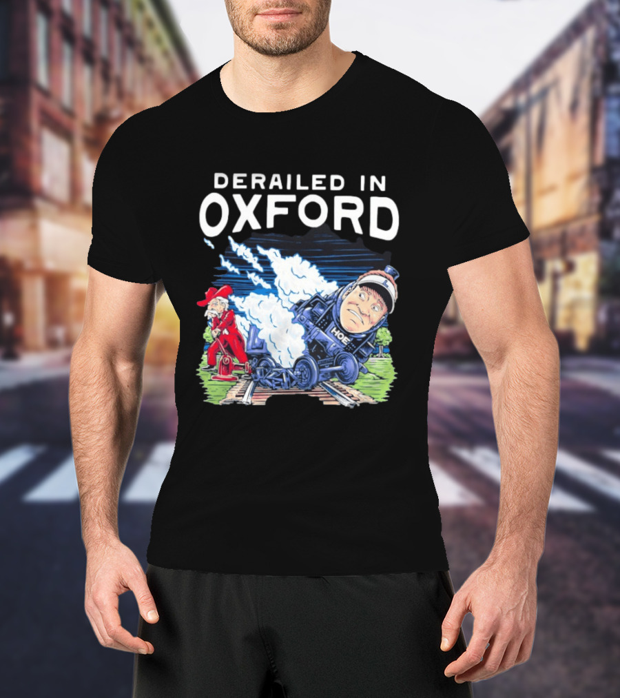 Derailed In Oxford Ole Miss Rebels Train Image T-Shirt