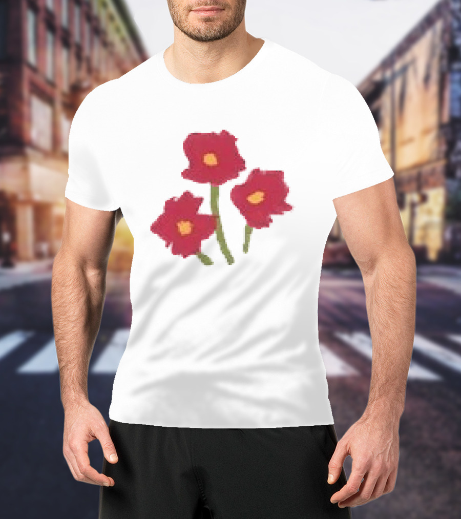Ellie Holcomb Flowers For No Reason Red Poppies T-Shirt