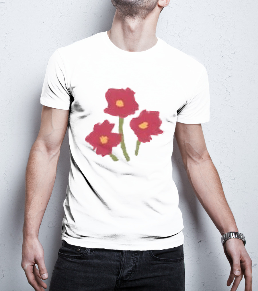 Ellie Holcomb Flowers For No Reason Red Poppies T-Shirt