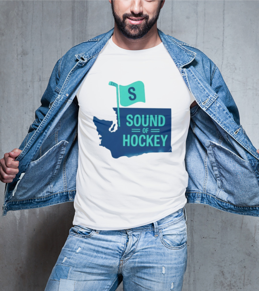 Seattle Kraken Sound Of Hockey State Flag S T-Shirt