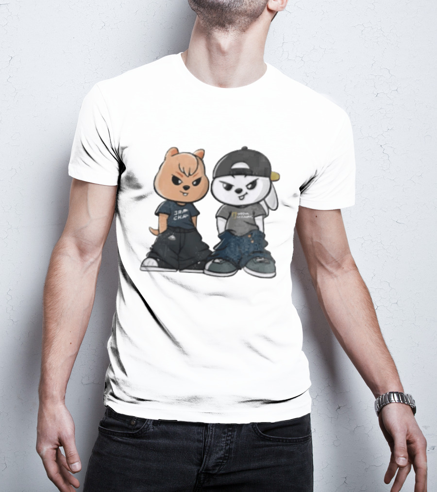 SKZOO Stray Kids Characters Han Quokka Leebit Streetwear T-Shirt