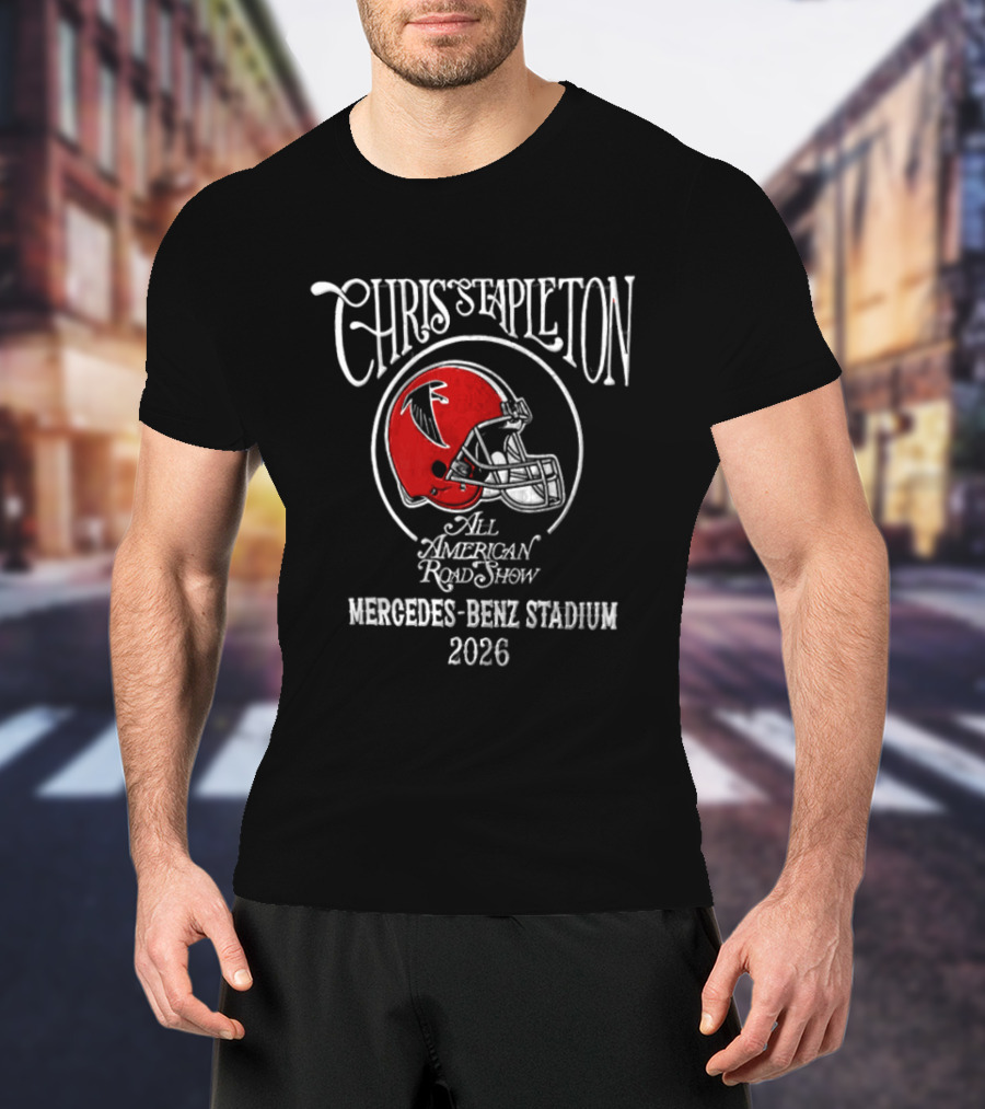 Chris Stapleton All American Road Show Atlanta Falcons Mercedes Benz Stadium 2026 T-Shirt