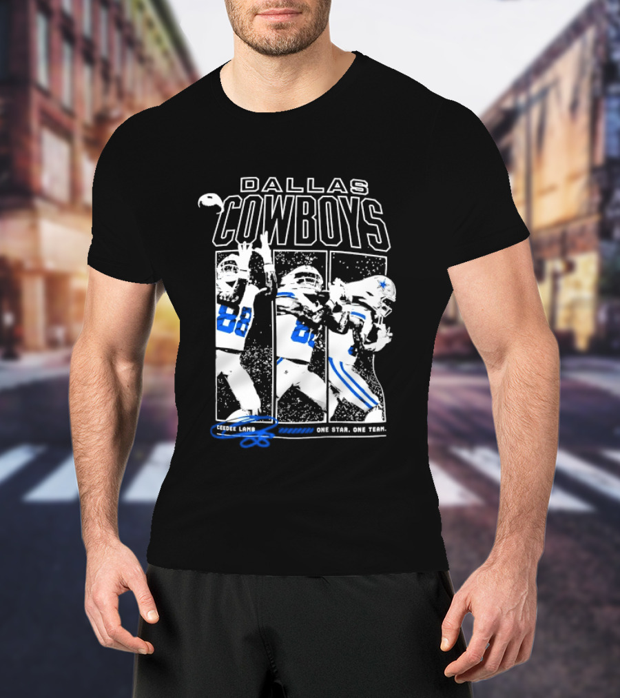 Dallas Cowboys CeeDee Lamb 88 One Star One Team T-Shirt