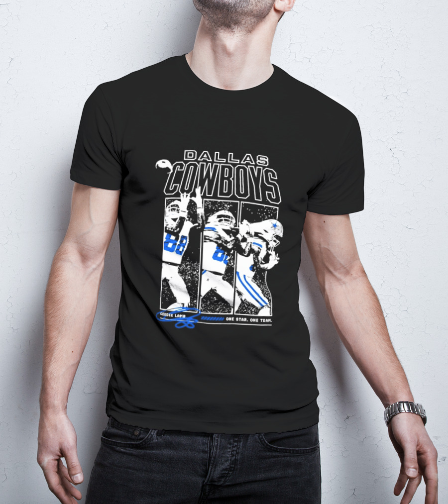 Dallas Cowboys CeeDee Lamb 88 One Star One Team T-Shirt