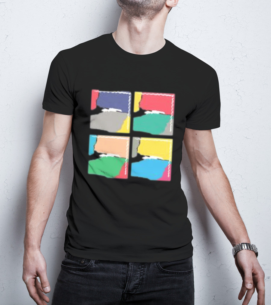 Genesis Abacab 45th Anniversary Multicolor Blocks T-Shirt