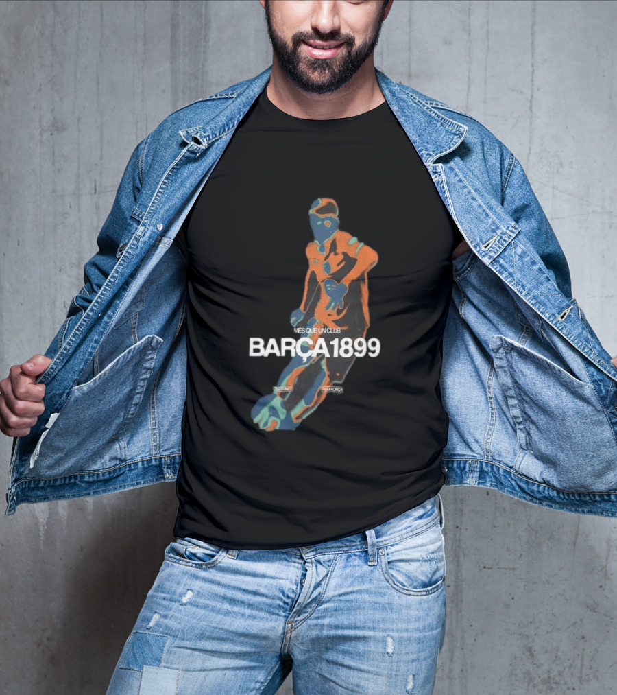 BARÇA 1899 Més Que Un Club Vibrant Black Pulse Player FCBarcelona T-Shirt