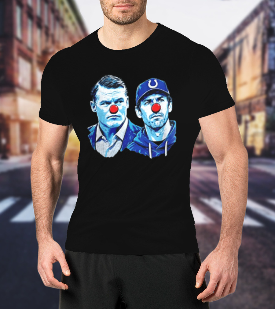 Indianapolis Colts Matt Ryan Red Clown Noses Two Men T-Shirt